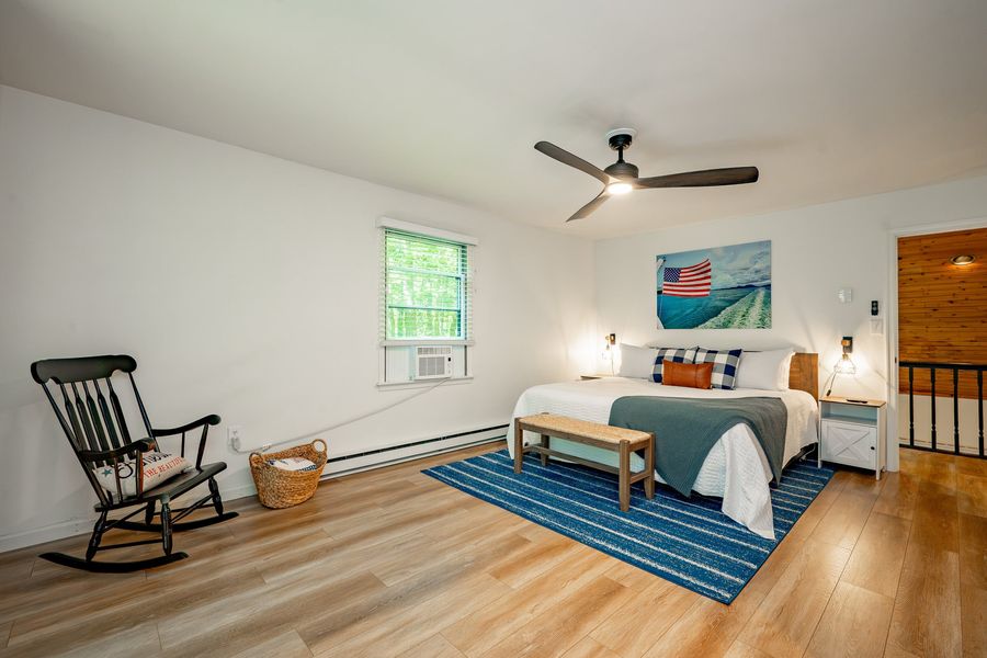 Bedroom with rocking chair