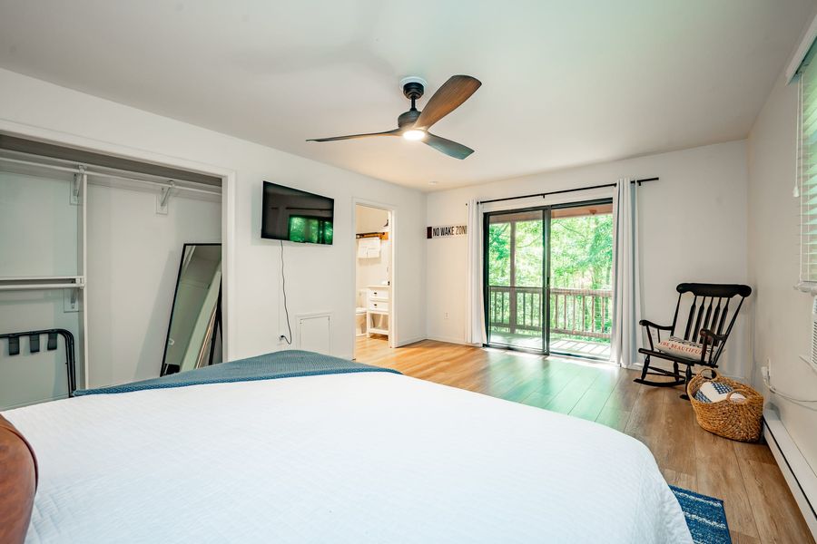 Primary bedroom with deck access