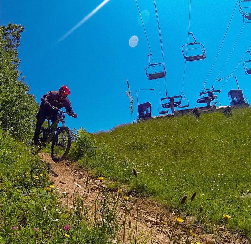 Mountain biking the trails at Deep Creek